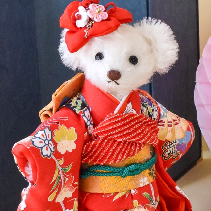 着物テディベア テディベア作家 向当まり&あけみ KOTO BEARS - おもちゃ