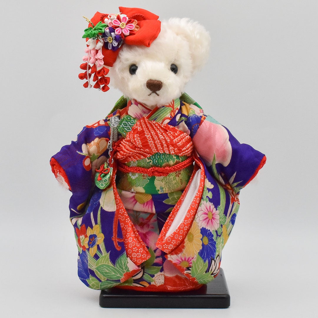 着物テディベア テディベア作家 向当まり&あけみ KOTO BEARS-